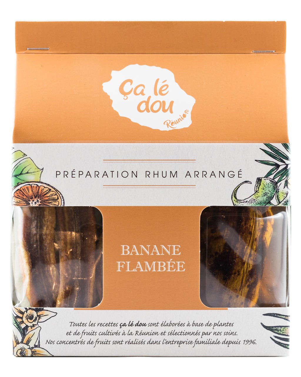 Préparation Rhum arrangé Banane Flambée - Rhum Mamzel