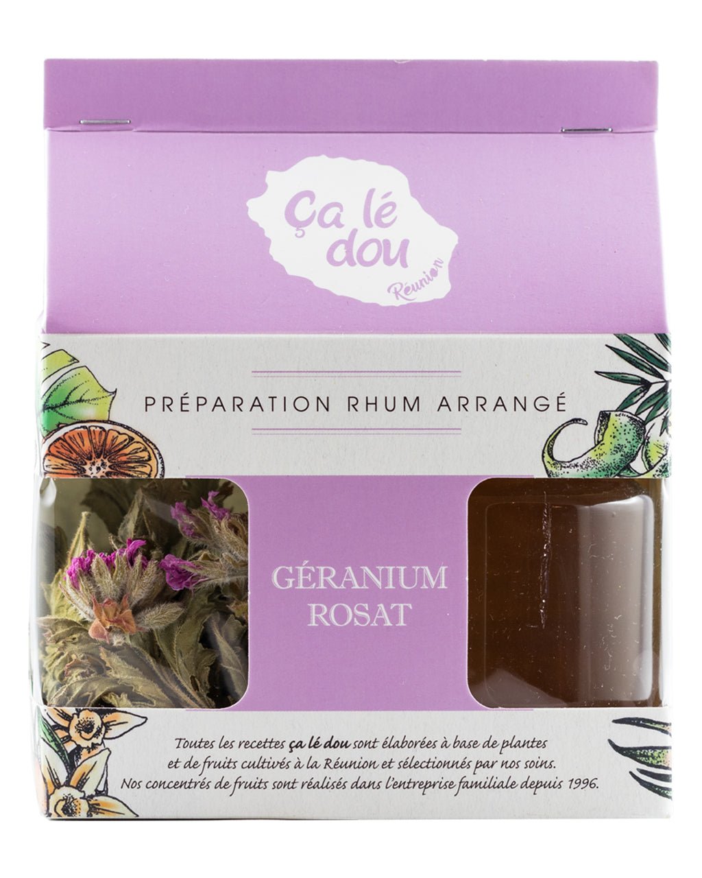 Préparation Rhum Arrangé Géranium Rosat - Rhum Mamzel