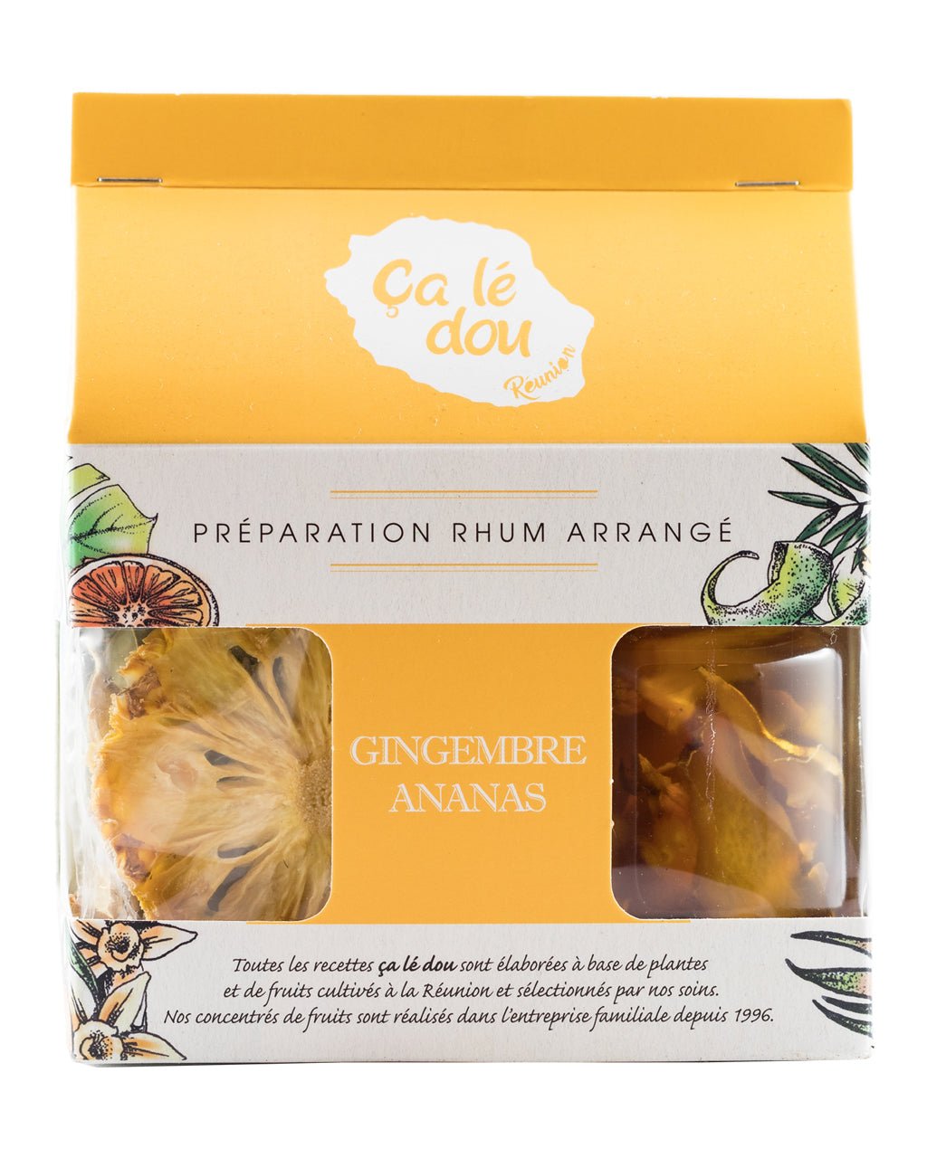 Préparation Rhum Arrangé Gingembre Ananas - Rhum Mamzel