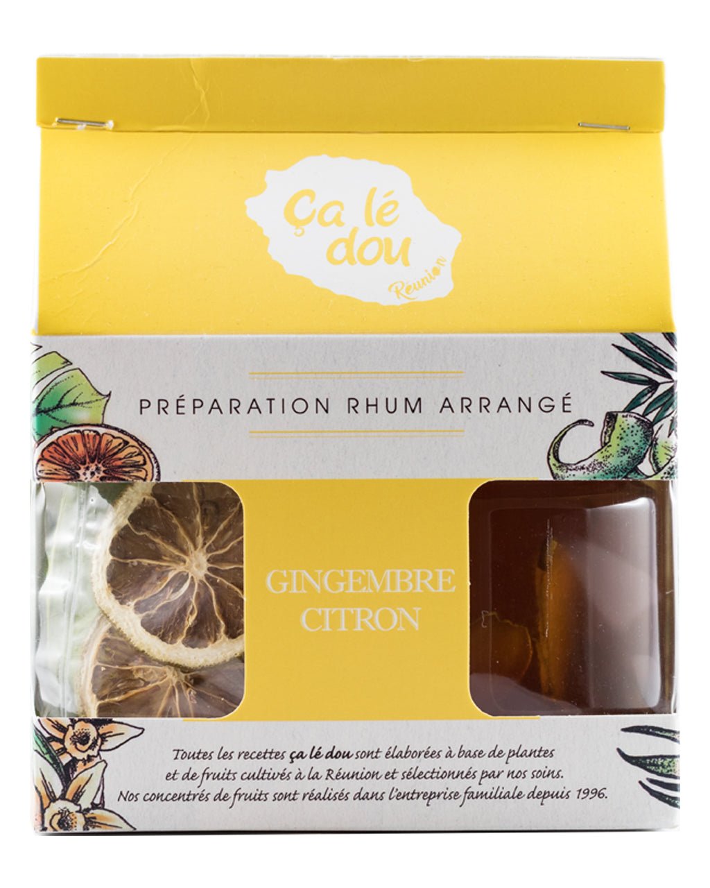 Préparation Rhum Arrangé Gingembre Citron - Rhum Mamzel