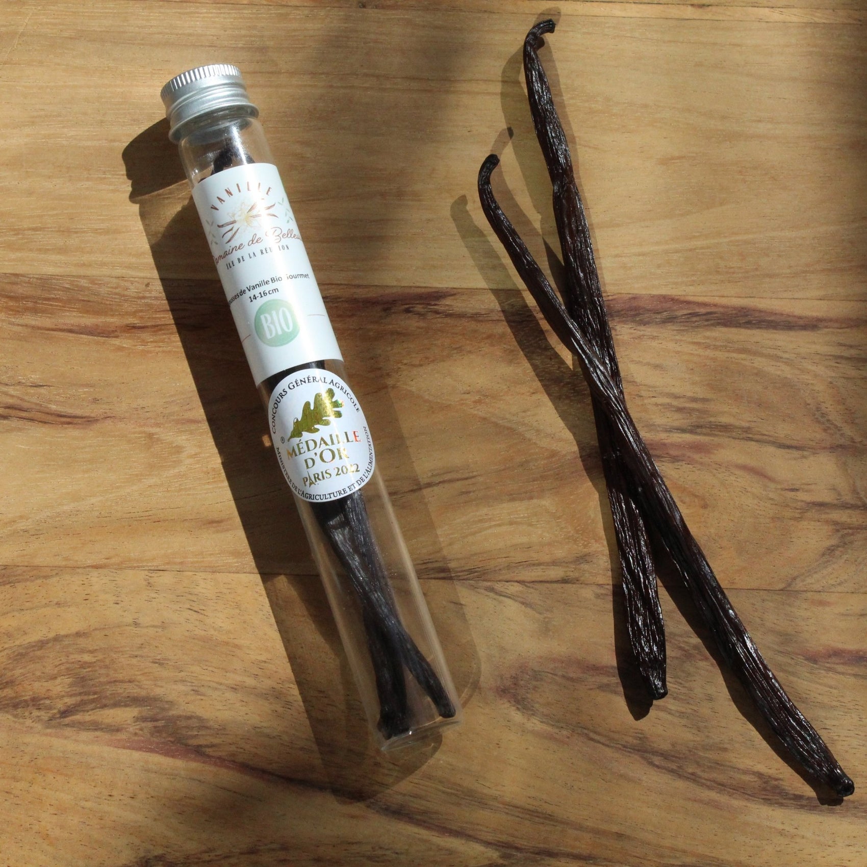 Tube Vanille Bourbon Bio Gourmet 3 gousses - Rhum Mamzel
